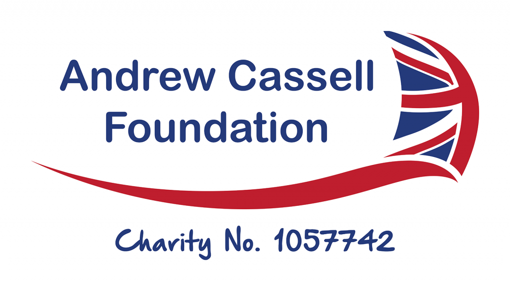 Andrew Cassell Foundation Logo and Charity Number 1057742